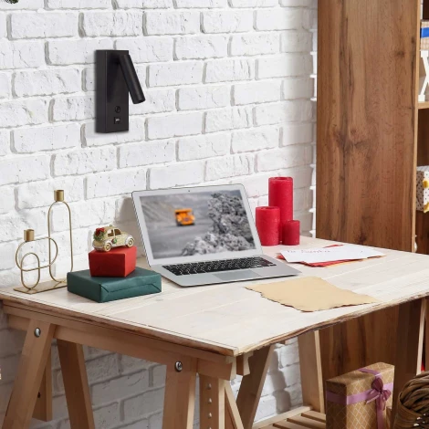 Спот для чтения с выключателем De City Стаут 702022501 (LED, 220V)