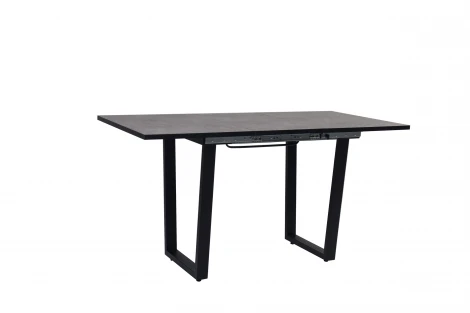Стол Саен 8 раскладной, Черный/Бетон, Мир стульев
