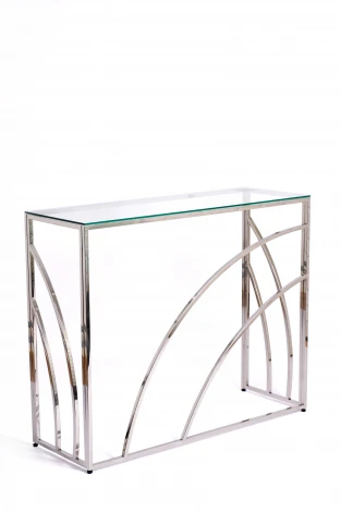 Консольный стол AllConsoles 2021-CC clear зеркальный хром