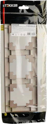 Рамка на 3 поста (коричневый) Stekker Катрин 39819