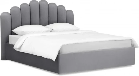 Кровать Queen Sharlotta 1600 Lux ОГОГО (арт.517607), (Ткань/Серый)