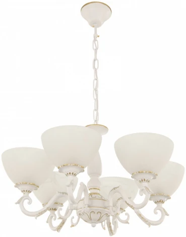 Подвесная люстра Arte Milano AM340518 340518/6 WT+G (220V, на цепи)