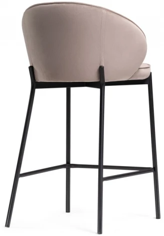 Полубарный стул Woodville Нейл латте / черный 528461