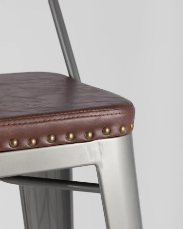 Стул барный Stool Group TOLIX SOFT серебристый УТ000001293