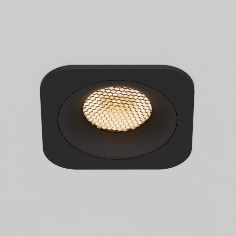 Светильник встраиваемый светодиодный IP44 Elektrostandard Tetro 15276/LED 10W 3000K черный IP44