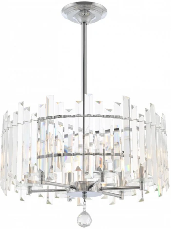 Подвесная люстра хрустальная на штанге Arte Milano Sorrento-2409 372409/6/350/470 CR (220V)