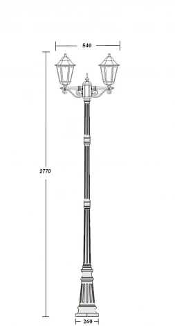 Наземный фонарь Oasis Light PETERSBURG M 79810MA 18 Bl
