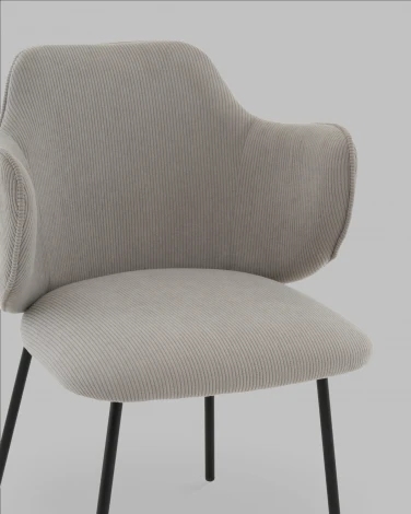 Стул Джиннет велюр светло-серый Stool Group арт.УТ000041755