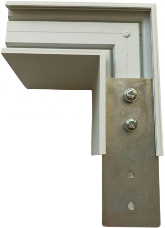 Коннектор для накладных магнитных шинопроводов 35мм. угловой, горизонтальный UBX-MS21/35 WHITE