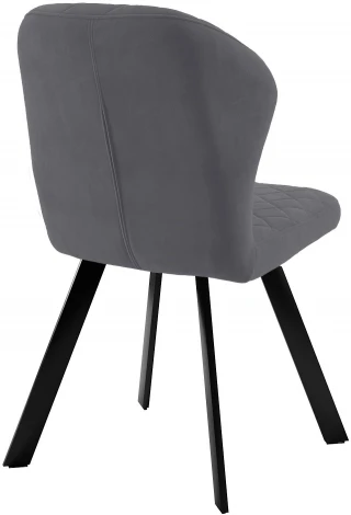 Стул DikLine 339 поворотный B28 ANTRACITE, ножки черные