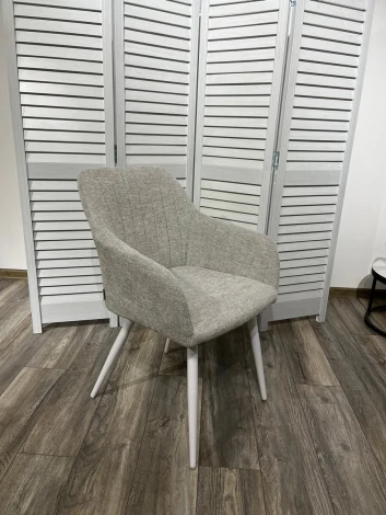 Стул M-City BRANDY WZ2042-19 галечный серый/ белый каркас