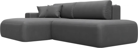 Диван угловой Лига-036 НПБ Модерн левый угол Лига Диванов (Замша) арт.127781L