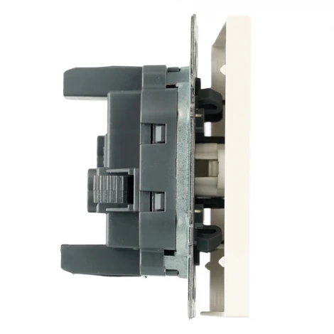 Выключатель одноклавишный (белый фарфор, soft touch) Stekker Эмили 50230