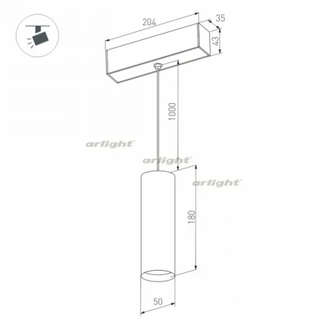 Трековый светильник магнитный Arlight MAG 027008 (LED, 24V, круглые)