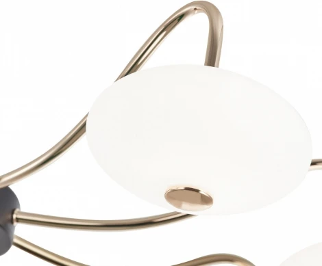 Потолочная люстра светодиодная на штанге Arte Milano Neapol-73908 273908/6 BK/GD (220V)