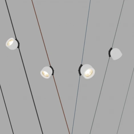 Трековый светильник 48V Denkirs Belty Spot DK5541-WH+BK (LED)