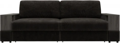 Диван прямой с 2 полками Лига-055 НПБ Лига Диванов (Велюр) арт.129076