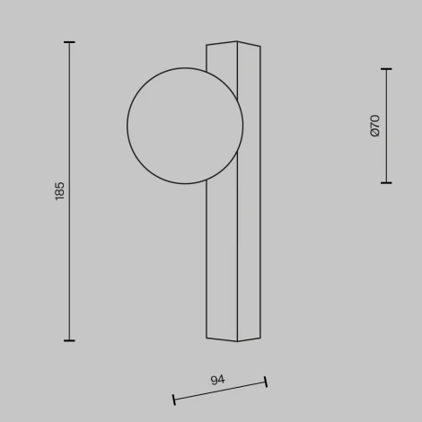Настенный светильник LED Maytoni Yora MOD464WL-L3BS3K