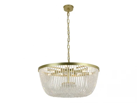 Подвесная люстра хрустальная Newport 8320 8320/60 C euromat.gold