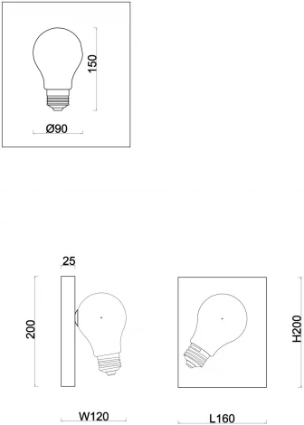 Настенный светильник Freya Evidence FR5372WL-01BS (220V)