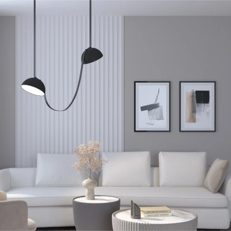 Трековый светильник 48V Denkirs Belty Flow DK5560-BK (LED, круглые)