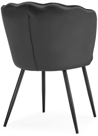 Стул Woodville на металлокаркасе Coral grey / black 15583