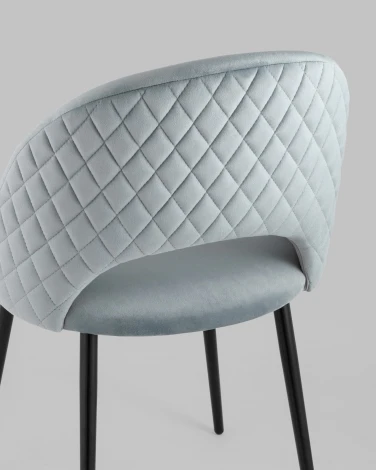 Стул Stool Group Меган NEW велюр с ромбами серый УТ000035475