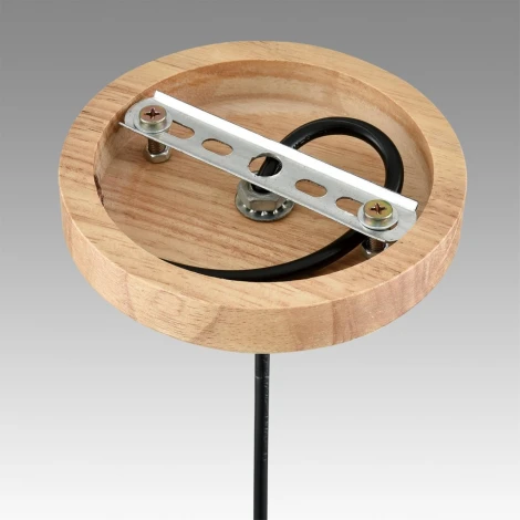 Подвесной светильник Lumion Mirabela 8050/1А дерево/смоки металл/стекло E27 1*60W 220V