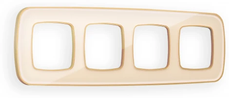Рамка Ambrella Volt OMEGA Coint (Бежевый Стекло органическое/Шампань) 4-ая OF640344