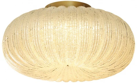 Подвесной светильник Sonex Angelo 7720/48L металл/стекло/прозрачный/золотой LED 48Вт 3000-6500K D500 IP20 пульт ДУ (220V, на тросе, шар)