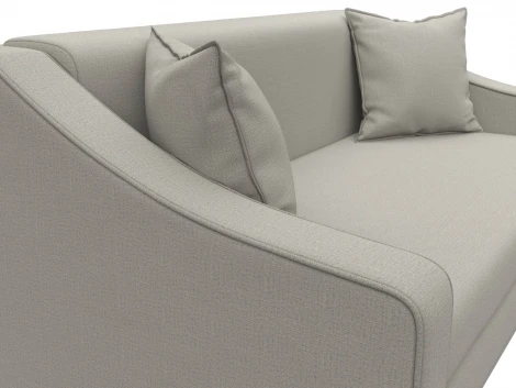 Диван прямой Лига-071 (ЛДСП,Брус,Фанера/Дерево/Рогожка/Бежевый) Лига Диванов 129650