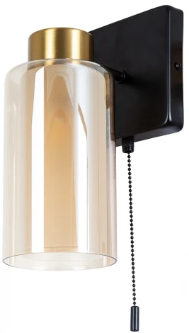 Бра Arte Lamp Leo A7027AP-1BK (220V, выключатель, круглые)