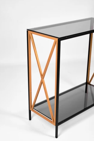 Консольный стол AllConsoles 1033-CB_G grey черный муар, золотой