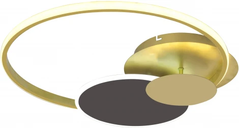 Потолочная люстра светодиодная Pleiades 10247/3 LED 85W Gold/Coffee (220V, пульт управления, кольцо)