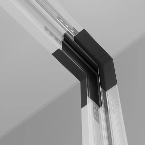 Коннектор угловой внутренний Exility встраиваемый черный (магнитный) Maytoni Technical TRA034CL-42B