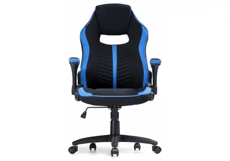 Компьютерное кресло Woodville Plast черное / голубое 11676