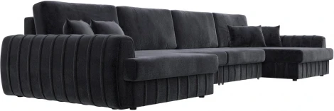 Диван П-образный Лига-057 НПБ Лонг Лига Диванов (Велюр) арт.129336