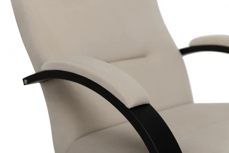 Кресло Leset Монэ 4687206966475 Фанера,Береза,Шпон, Велюр, Бежевый, Венге