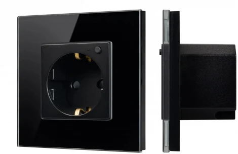 Розетка электрическая с Zigbee управлением SCT-OMALI-EUZB1-PL-BK (240V, 16A, Zigbee) (Arlight) 050216
