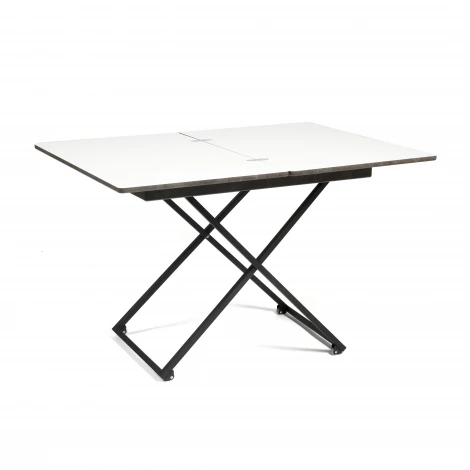 Стол универсальный трансформируемый MERIDIAN Серый бетон, основание черное (МДФ/металл)