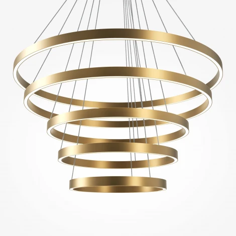 Подвесной светильник ярусный светодиодный Maytoni Rim MOD058PL-L200BSK (220V, на тросе)