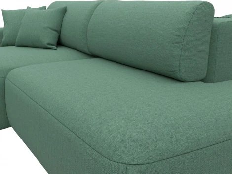 Диван угловой Лига-036 НПБ Модерн левый угол Лига Диванов (Рогожка) арт.124699L