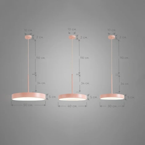 Подвесной светильник Wi-Fi Turna One D30 Pink By By ImperiumLoft Turna-One01 (LED, 220V, голосовое управление, умный дом - Алиса, на проводе, круглые)