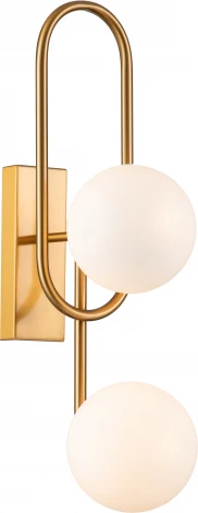 Бра настенное Opaco V000151 (11015/2W Brass) (220V, шар)