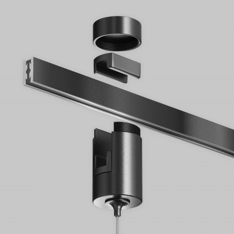 Коннектор с тросовым подвесом Tau в шинопровод Maytoni Tau TRA154SW-1B