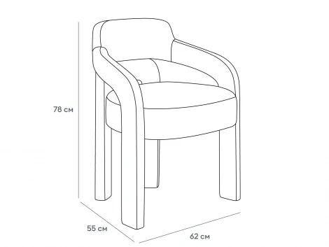 Стул Avella ОГОГО Обстановочка! 934629 (Шенилл/Белый)