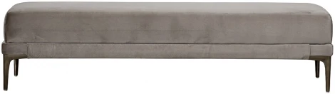 Банкетка Prima 160 на метал опорах бежевая Velvet BEG 40*160*40см Garda Decor