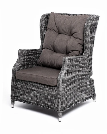 "Форио" кресло раскладное плетеное, цвет графит 4SIS арт.УТ-00003123