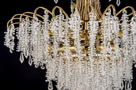 Подвесная люстра Arti Lampadari Erli E 1.5.60.105 GB (220V, хрусталь, на цепи)