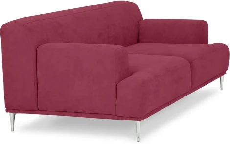 Диван Portofino 2-х местный ОГОГО (арт.604116), (Рогожка/Бордовый)
